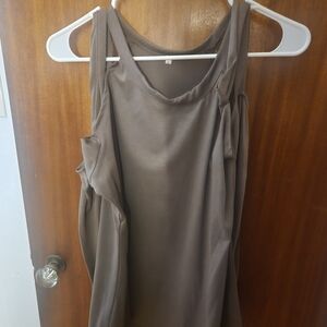 Elegant Sleeveless Top in Brown